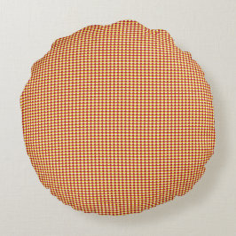 Modern geometrisk födelsedagsmönster rund kudde