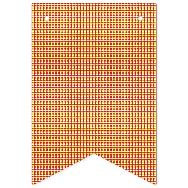 Modern geometrisk födelsedagsmönster vimplar (Första flaggan)