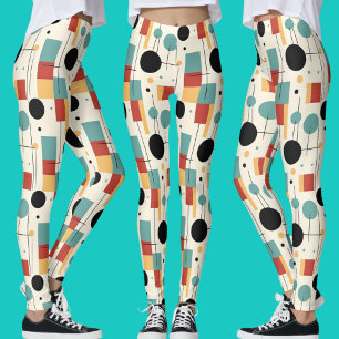 Modern geometrisk form leggings