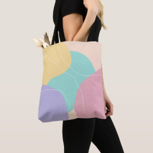 Modern geometrisk glass färg med minimal abstrakt tygkasse