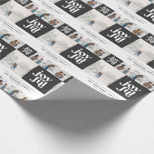 Modern geometrisk glatt typografi, fotopristmas presentpapper