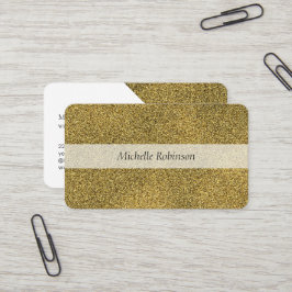 Modern geometrisk glitter guld professionell visitkort