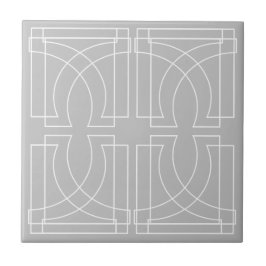 Modern Geometrisk Grå Vit Urban Kakelplatta