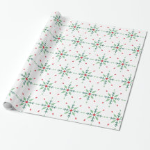 Modern geometrisk grön snöflinga jul