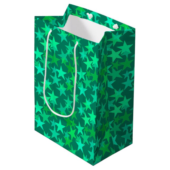 Modern geometrisk Grönt, Emerald och Mint (Framsidan Vinklad)