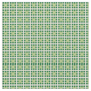 Modern geometrisk grönt Skogskorvar mönster Tyg