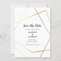 Modern geometrisk guld ram