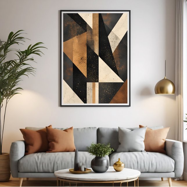 Modern geometrisk harmoni poster (Skapare uppladdad)