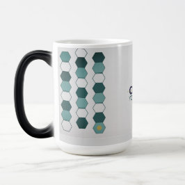 Modern geometrisk hexagonmönster mugg
