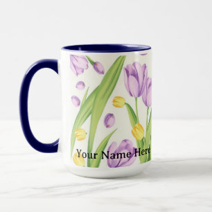 Modern geometrisk IWD 2026 blommig konst Mugg