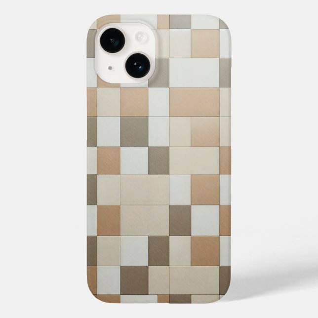 Modern geometrisk jordton kakel mönster - Minima (Baksida)