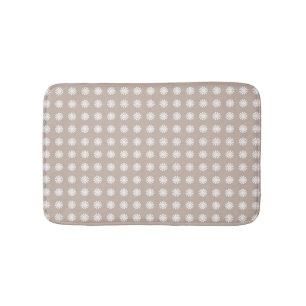 Modern geometrisk khaki brun floral abstrakt mönst badrumsmatta