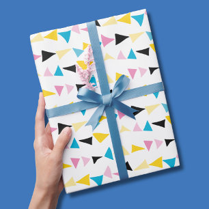Modern geometrisk konetti mönster presentpapper