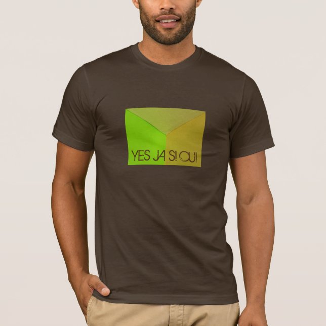 Modern geometrisk konfigurativ foto med valfri tex t-shirt (Framsida)