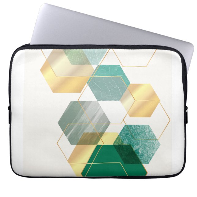 Modern geometrisk konst laptop fodral (Framsidan)