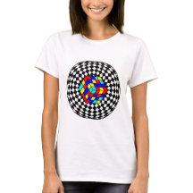 "Modern geometrisk konst T-shirt – Abstrakt mönste