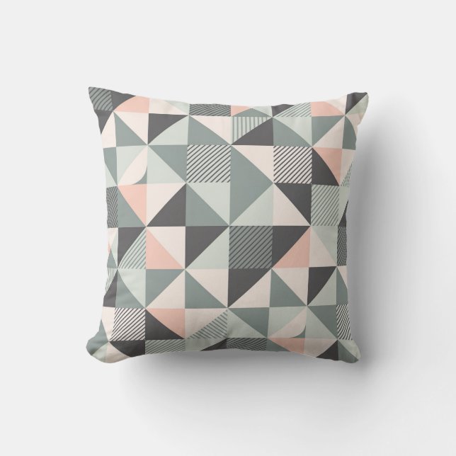 Modern geometrisk korrigering kudde (Framsida)