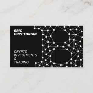Modern geometrisk kryptografi av stil visitkort