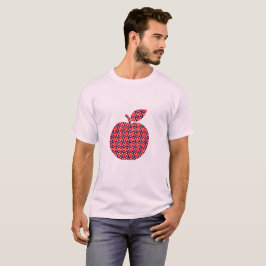 Modern geometrisk kvartscirkelmönster t shirt
