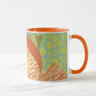 Modern geometrisk medelårhundradets mugg