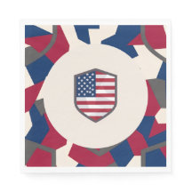 Modern geometrisk militär patriotisk stolt fest