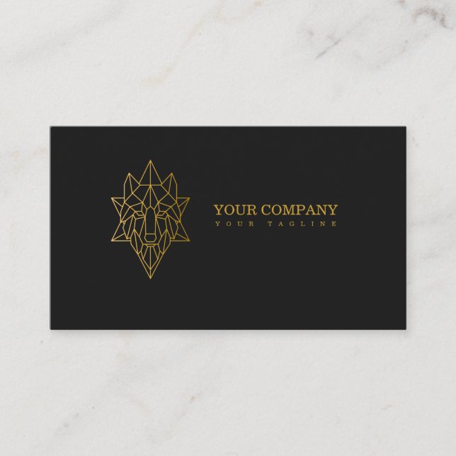 Modern geometrisk minimal märkning av professionel visitkort (Framsida)