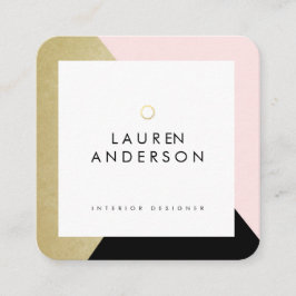 Modern geometrisk Minimalist märkes- visitkort