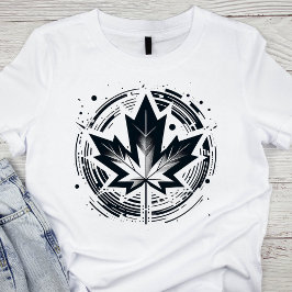 Modern geometrisk modell Löv T Shirt