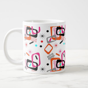 Modern geometrisk Mönster i mitten Jumbo Mugg