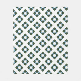 Modern geometrisk Mönster i naturinspirerat Färg Fleecefilt