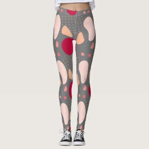 Modern geometrisk mönster leggings