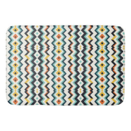 modern geometrisk mönster med chevron badrumsmatta