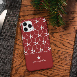 Modern geometrisk mönster med stjärnmonogram