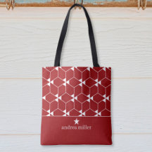 Modern geometrisk mönster med stjärnmonogram