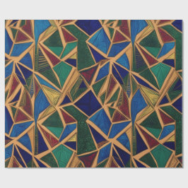 Modern geometrisk mönster presentpapper