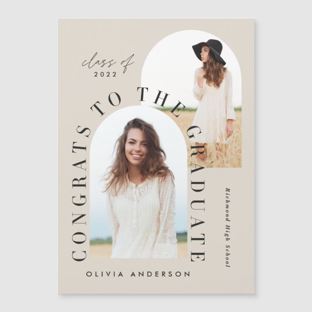 Modern geometrisk multifotomarch studenten (Framsida)