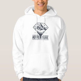 Modern geometrisk natur bergen Äventyr Hoodie