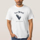 Modern geometrisk natur bergen Äventyr T Shirt (Framsida)