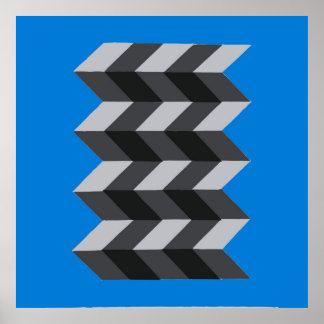 "Modern geometrisk opart" Poster