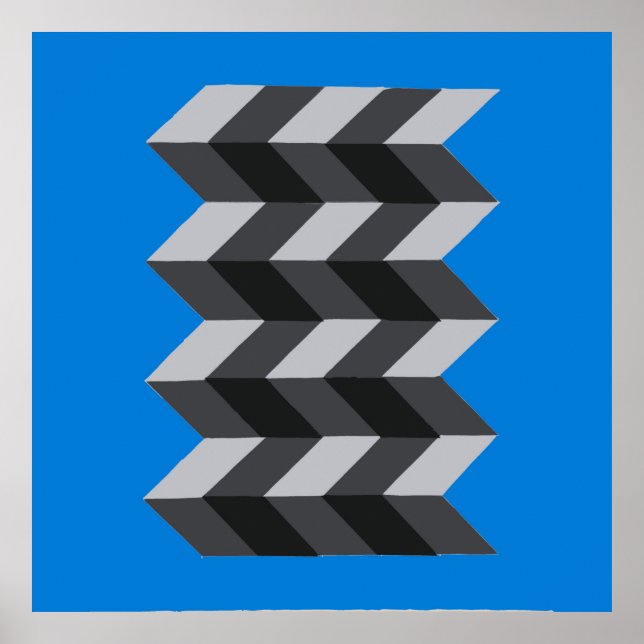 "Modern geometrisk opart" Poster (Framsidan)