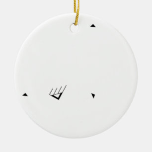 Modern geometrisk ornament Minimalistisk julkons