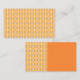 Modern geometrisk pixelart sömlöst mönster visitkort