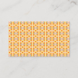 Modern geometrisk pixelart sömlöst mönster visitkort