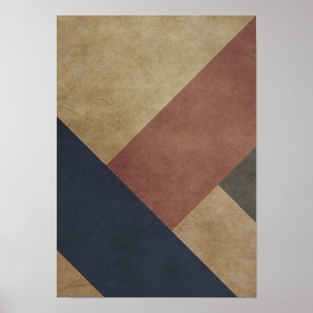 Modern geometrisk poster i medelårhundrade (Framsidan)