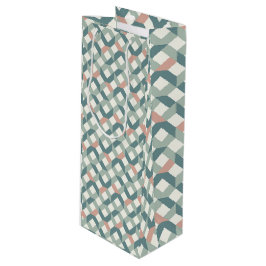 Modern geometrisk presentpåse för quilters