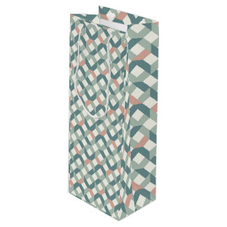 Modern geometrisk presentpåse för quilters