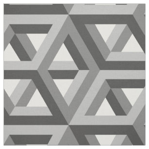 Modern geometrisk retro Hexagons, Mönster 2 Tyg