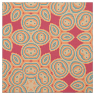 Modern geometrisk retro Mönster #11 Tyg
