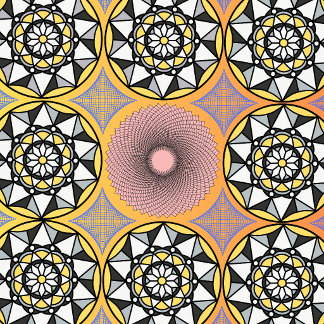 Modern geometrisk sakral mandala blomväggsklocka fyrkantig klocka