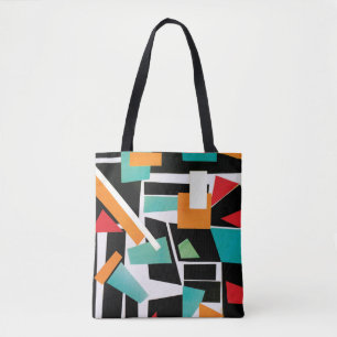 Modern geometrisk samling tygkasse